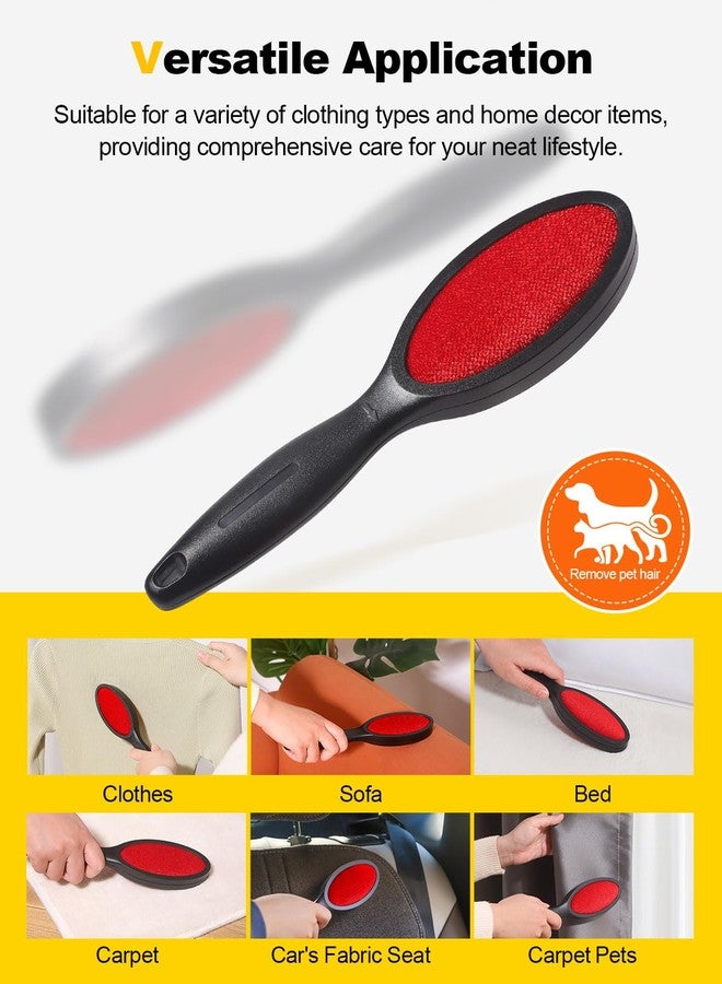 Feeke Lint Brush Lint Remover Lint Brushes for Clothes - Dual Sided Reusable Pet Hair Remover for Clothes Sheet Carpet Furniture Fabric, 2 Count - Image 2